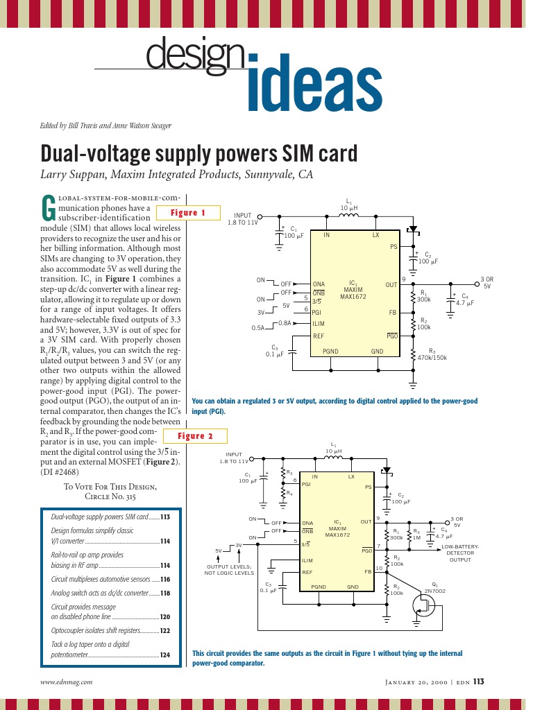 Dual-Voltage Supply for SIM Cards | PDF | Amplifier | Operational Amplifier