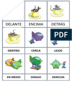 Tarjetas Preposiciones