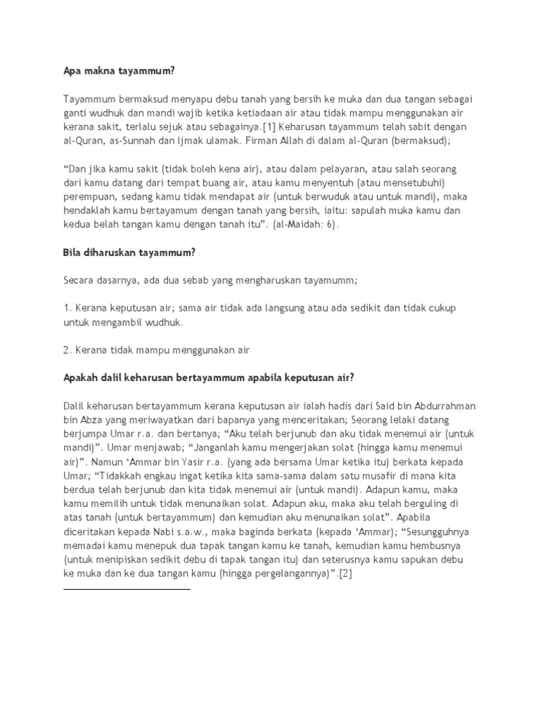 Apa Makna Tayammum Pdf Kode Qr Multimedia
