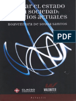 Boaventura de Sousa Santos - Pensar el Estado y la sociedad desafíos actuales.pdf