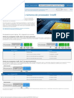 Información sobre los números de procesador Intel®