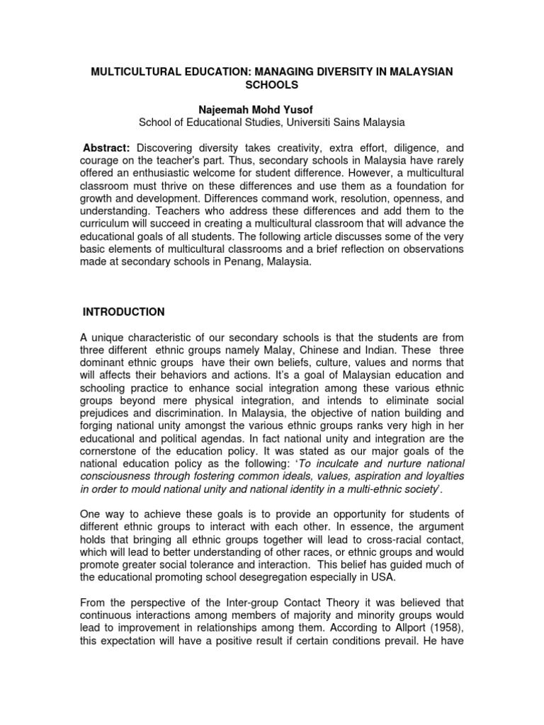 WHAT IS MULTICULTURAL EDUCATION PDF intelligence overview