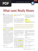 What Const Really Means