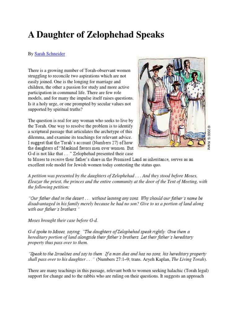 Daughters of Zelophehad | PDF | Halakha | Torah