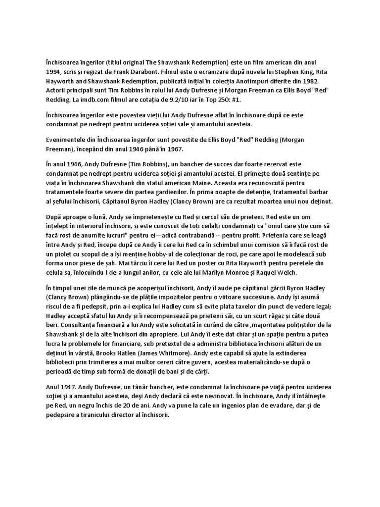 Inchisoarea Ingerilor Docx