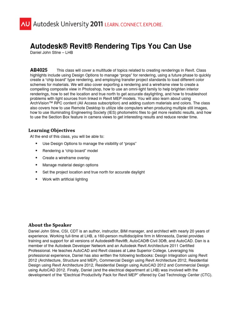 Revit Rendering Options Pdf Pdf Rendering Computer Graphics