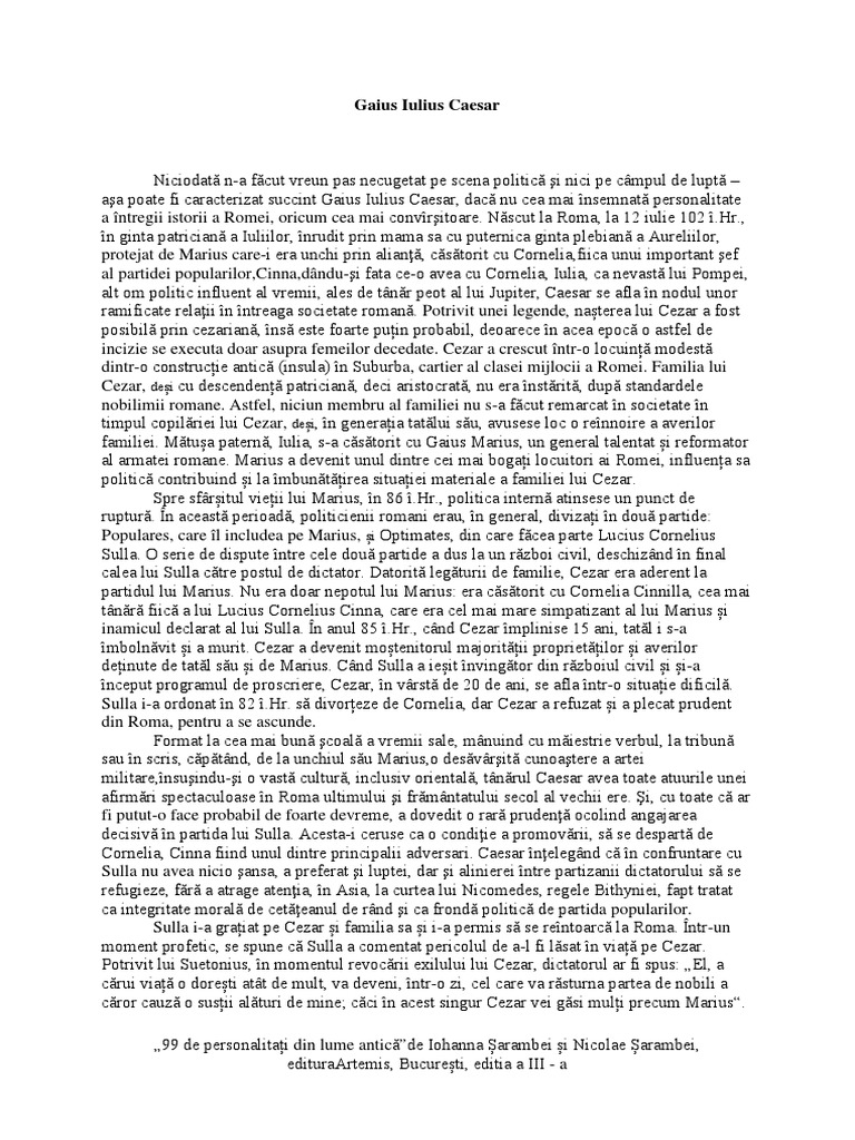 Gaius Iulius Caesar | PDF