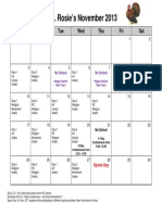 November Calendar PDF