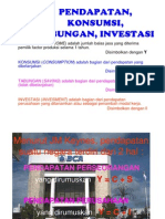 Pendapatan Konsumsi Tabungan Investasi