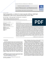 Lipid Nanoparticles As Vehicles For Topical Psoralen Delivery