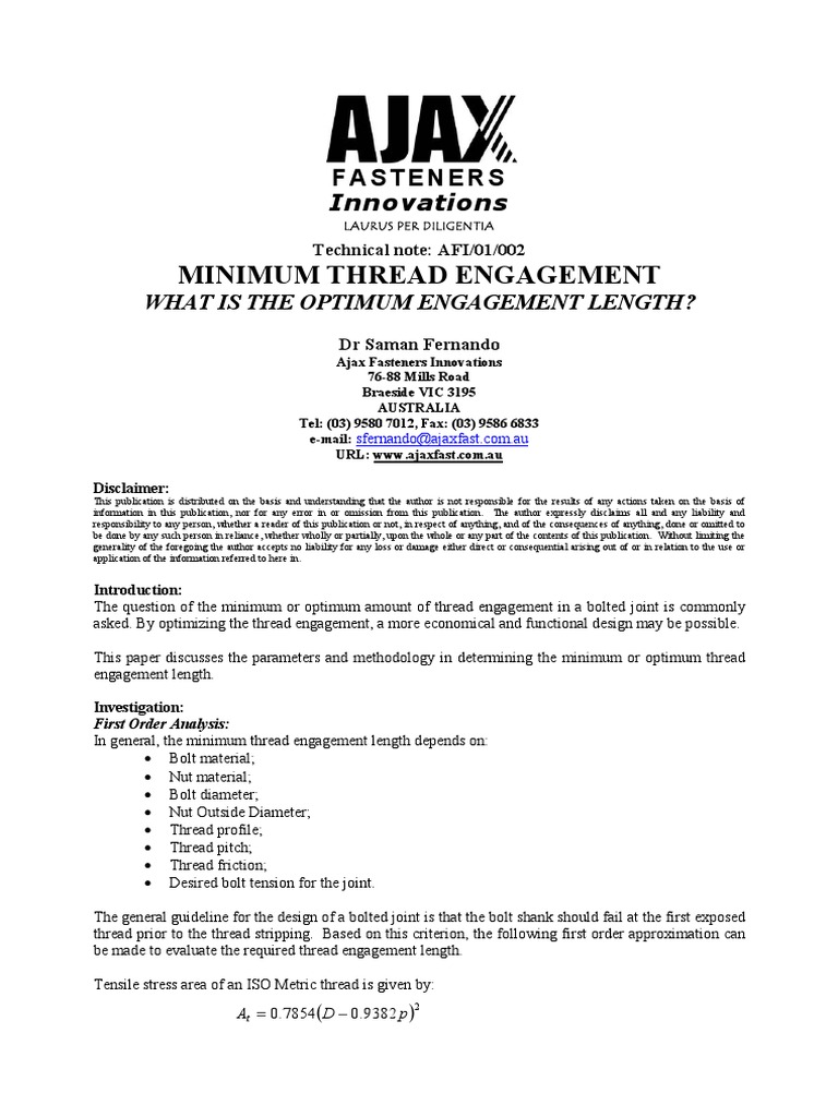 Technical Notehowmanythreads PDF | PDF