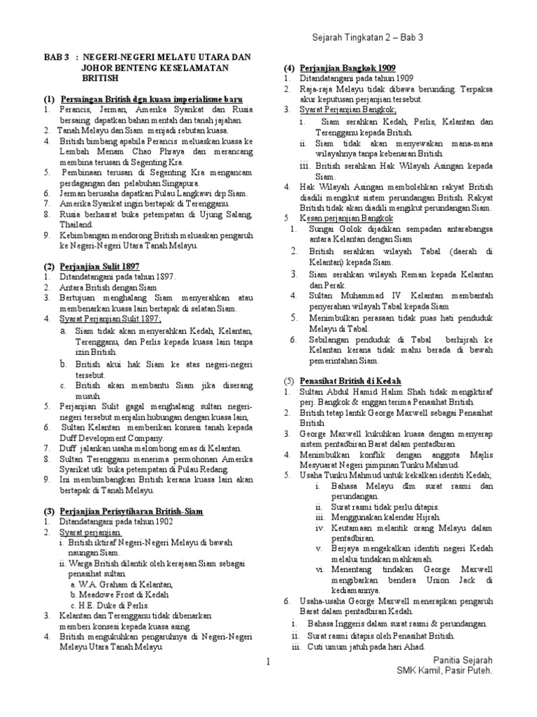 Sejarah Tingkatan 2 Bab 3 PDF  PDF