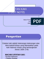 CATATAN KAKI - B Arik PDF