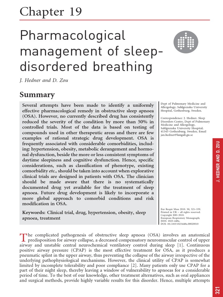 Pharmacological management of sleepdisordered breathing.pdf Serotonin Sleep Apnea