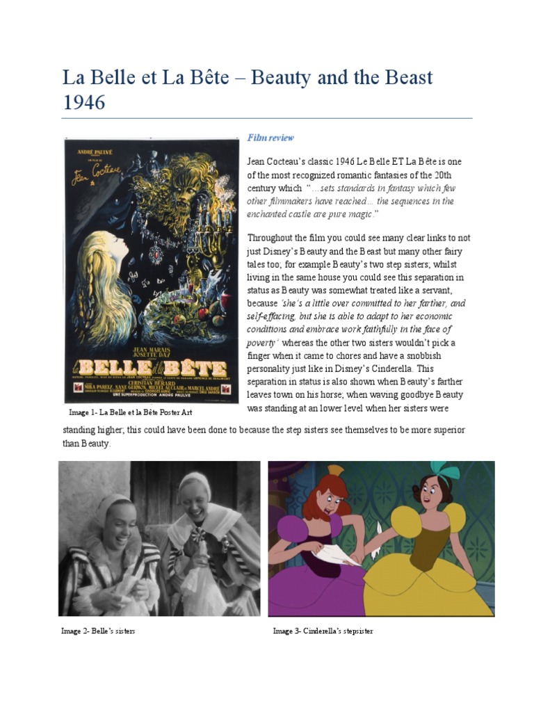 La Belle Et La Bête 6eme Pdf