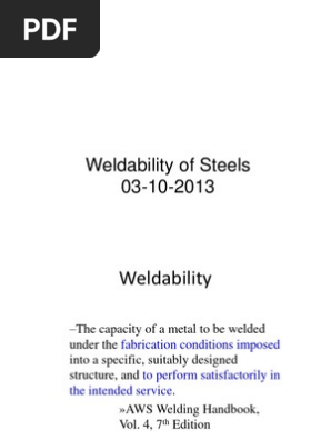 Weldability Of Steel Ppt Steel Welding