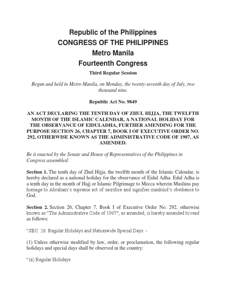 Ra 9849 PDF | PDF | Government Information | Social Institutions