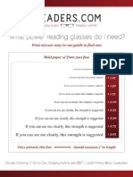 Diopter Chart Reading Glasses PDF