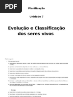 Planificação Tema 7- biologia