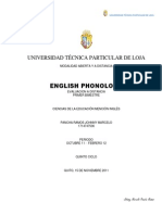 Universidad Técnica Particular de Loja: English Phonology