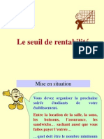 1 Le Seuil de Rentabilité