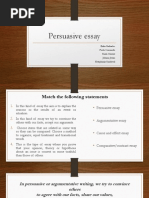 Persuasive Essay Presentacion (Complete)