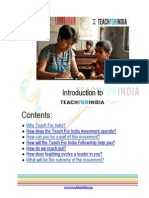 1 - Introduction To Teach For India PDF