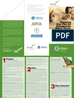 Pets Disaster Kit brochure.