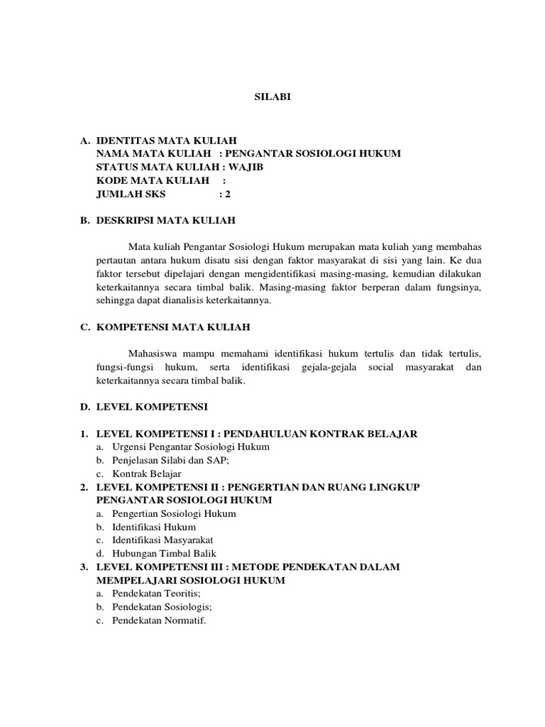 Pengantar Sosiologi Hukum Pdf