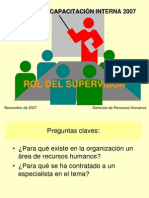 Capacitacion Mandos Medios Rol Del Supervisor