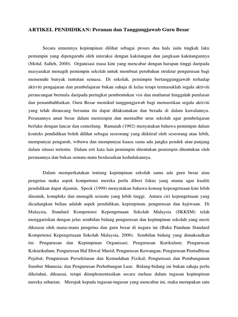 Artikel Pendidikan Pdf