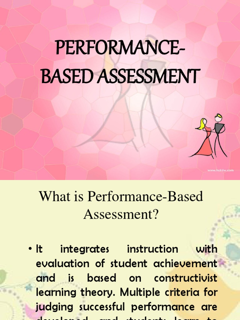 Performance based assessment pdf educational assessment teaching