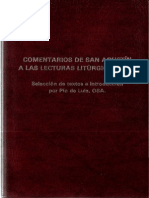 De Luis, Pio - Comentario de San Agustin A Las Lecturas Liturgicas NT