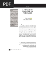 ALTOE, S. & MARTINHO, M. H. A noção de estrutura em Psicanálise [2012]