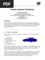 Download Problem Analysis Techniques by IRMTraining SN18122632 doc pdf