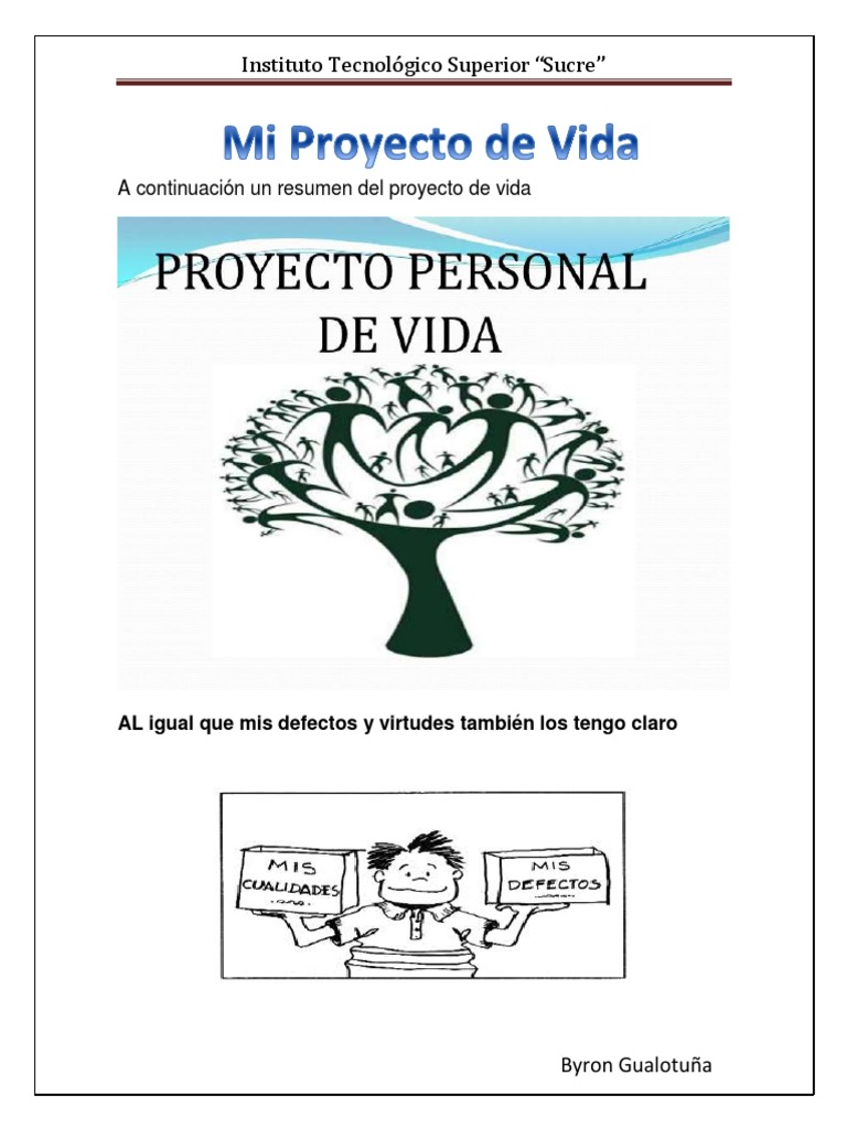 Proyecto de Vida | PDF | Crecimiento personal y profesional