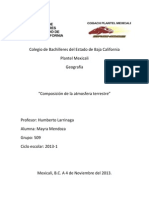 Composicion de La Atmosfera Terrestre