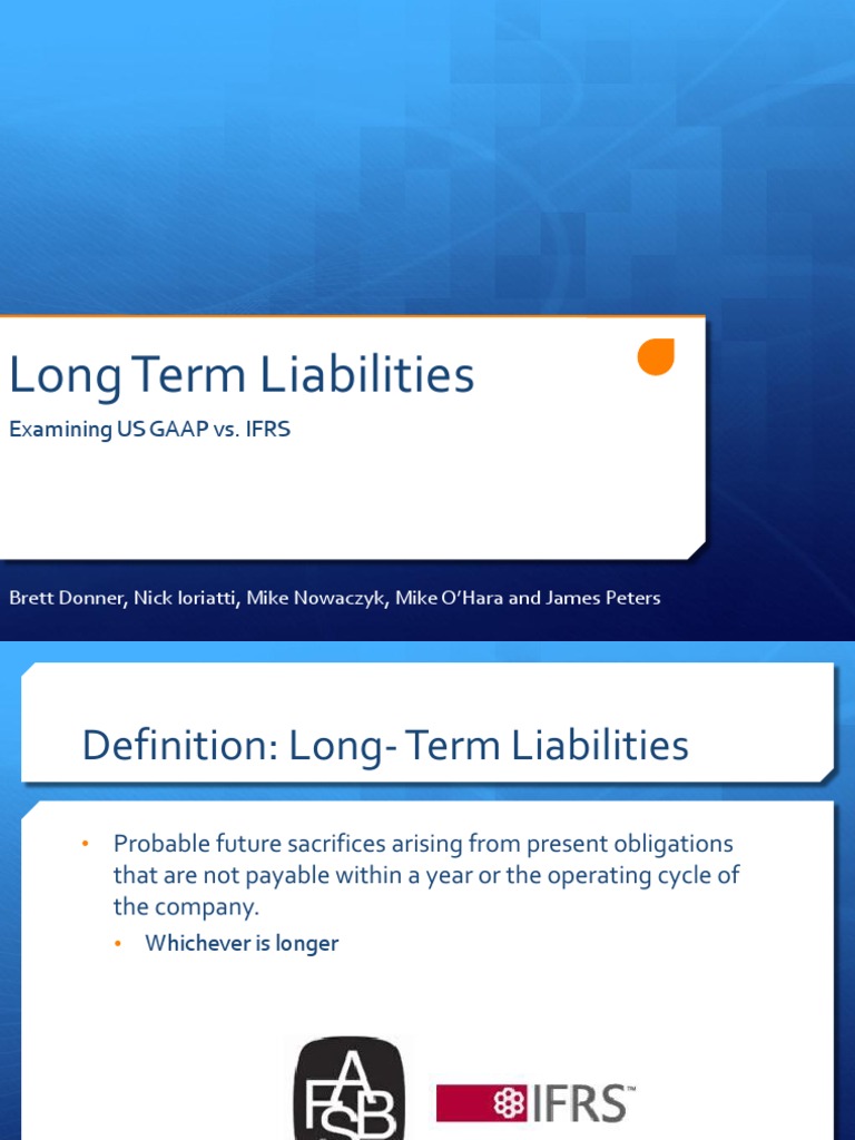 Understanding Long-Term Liabilities | PDF | International Financial ...
