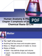 Human Anatomy & Physiology Chemical Basis of Life: Chapter 2 (Emphasis On Pages 47-58)