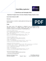 Eclipse Tutorial, Part 05: Client Billing Application