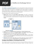 03-Configure User Mailbox in Exchange Server 2013 - AD Exchange Mailbox