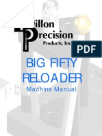 Big Fifty Reloader: Machine Manual