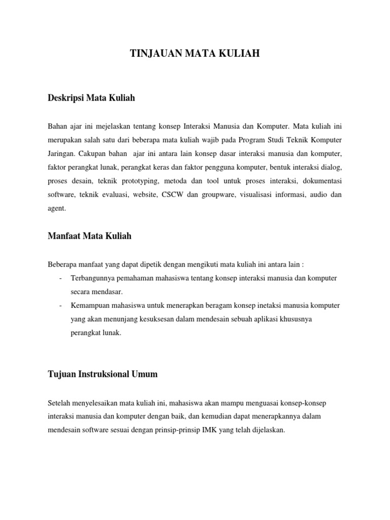 Bahan Ajar Imk