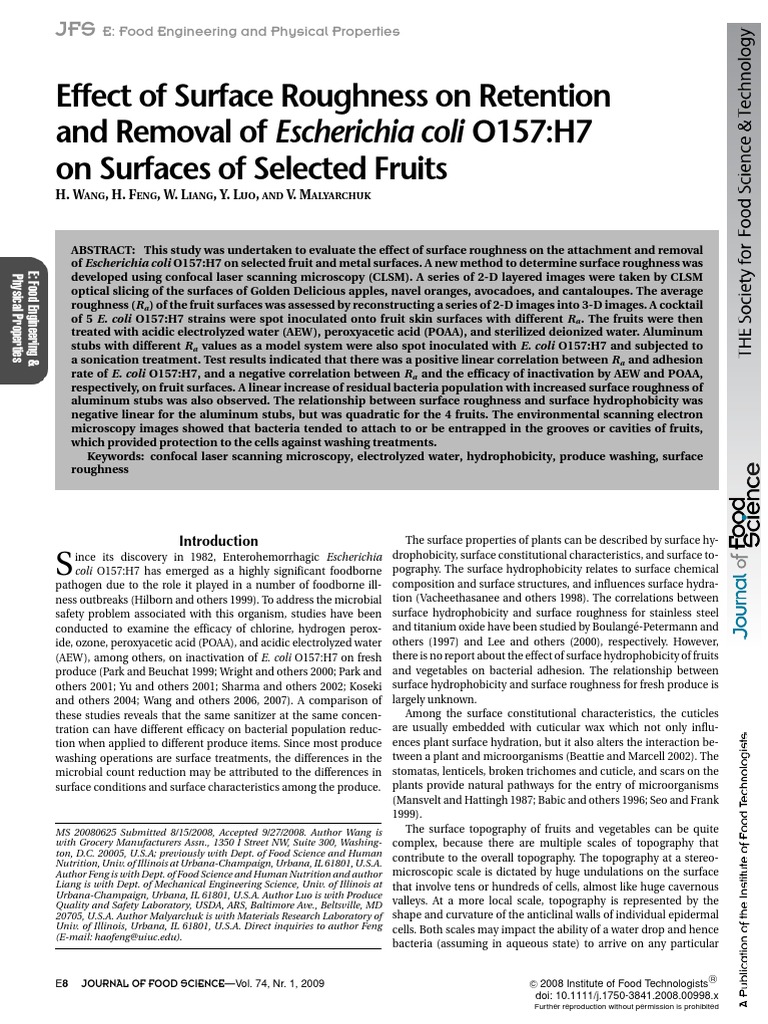 Effect of Surface Roughness On Retention | PDF