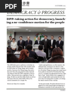 Democracy & Progress: DPP: Taking Action For Democracy, Launch-Ing A No-Confidence Motion For The People