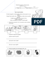 Prueba de Lenguaje y Comunicación Letras CH - LL - y