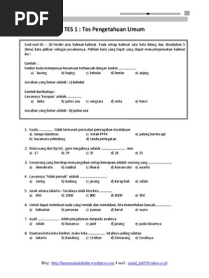 49+ Soal tes psikotes wpt ideas