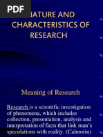 Download 1NATURE AND CHARACTERISTICS OF RESEARCHppt by Jeff Erni SN181326697 doc pdf