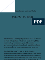 State of Rajasthan v. Union of India (AIR 1977 SC 1361)