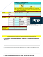 el quantified accomplishments due before transition meeting